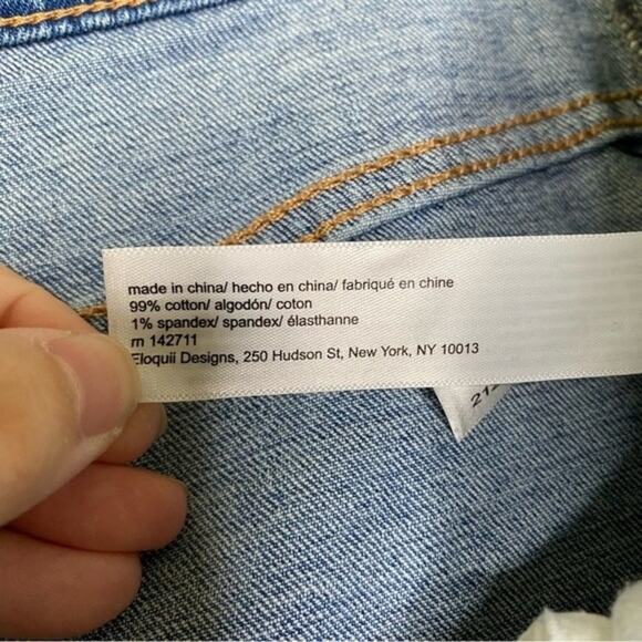 Eloquii Medium Wash Straight Leg Jeans 18 - Picture 7 of 11